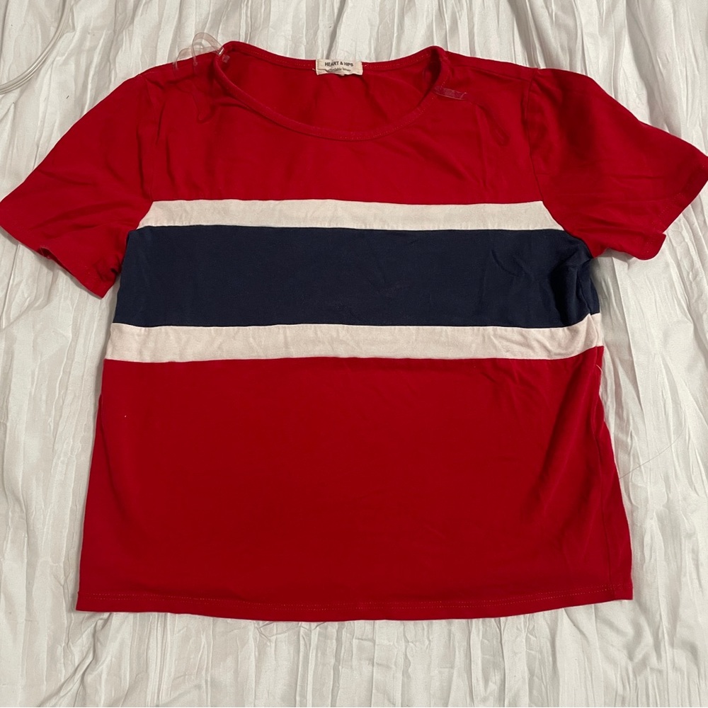 Heart & Hips red crop top